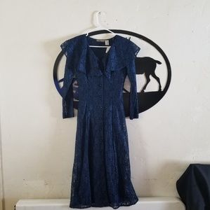Vintage 1980s lace dress Dana Scott